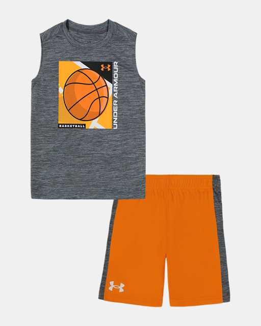 Little Boys' UA Basketball Shorts Set